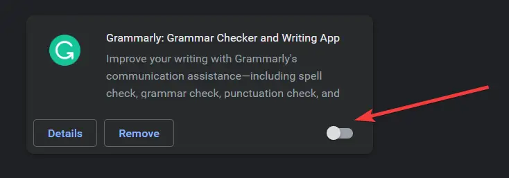enable grammarly