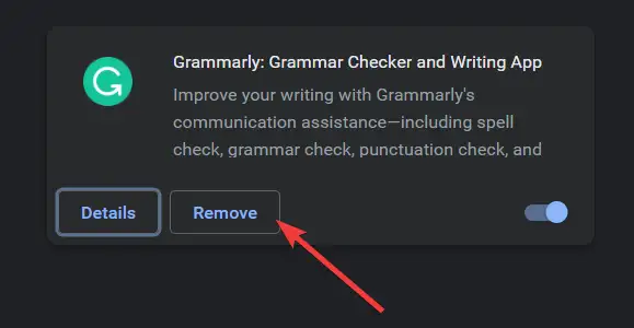 remove grammarly