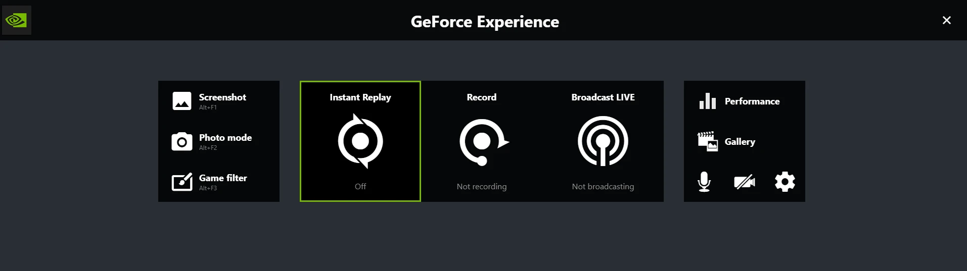 GeForce Experience In Game Overlay option