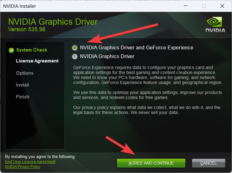 Installation of NVIDIA Graphics Driver