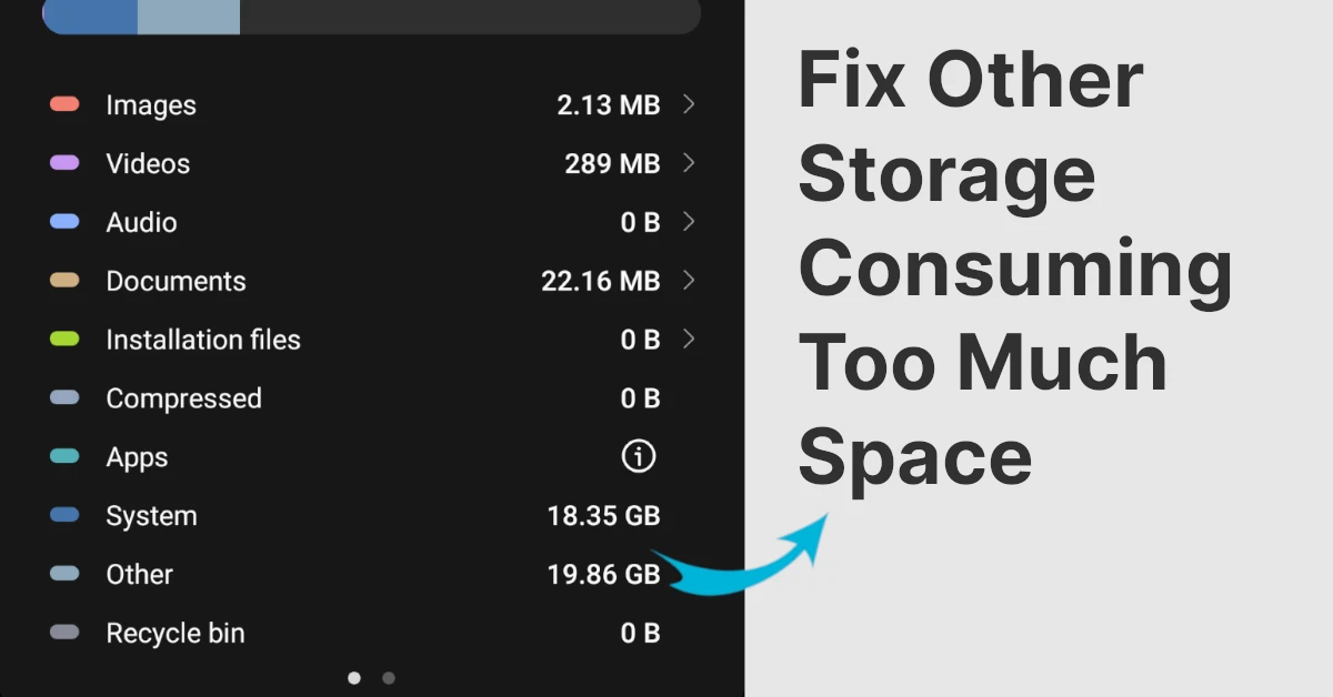 Other Storage Consuming Too Much Space in Samsung Phone