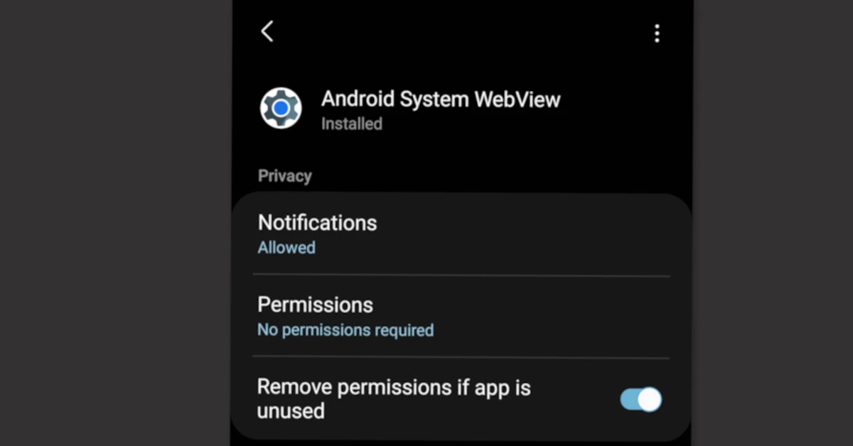 What Is Android System WebView