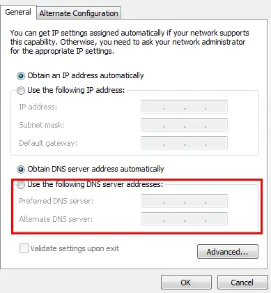 Change DNS server to Boost windows 10 Speed